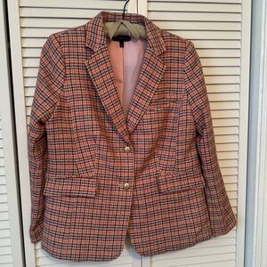 Talbots pink plaid blazer. Size 12